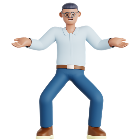 Hombre confundido  3D Icon