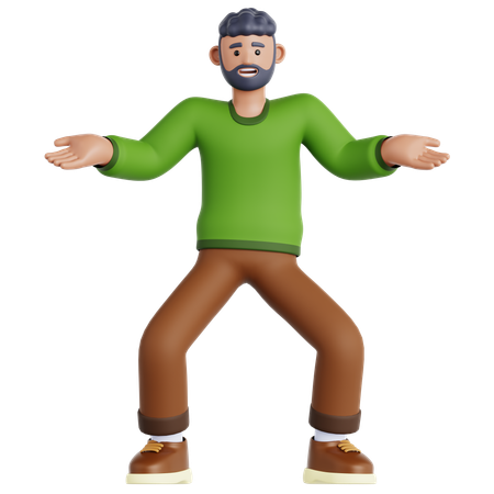 Hombre confundido  3D Icon