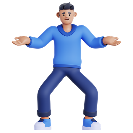 Hombre confundido  3D Icon