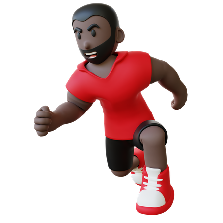 Hombre corriendo  3D Illustration