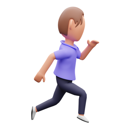 Hombre corriendo  3D Illustration