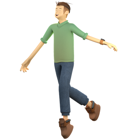 Hombre corriendo  3D Icon