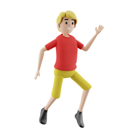 Hombre corriendo  3D Illustration