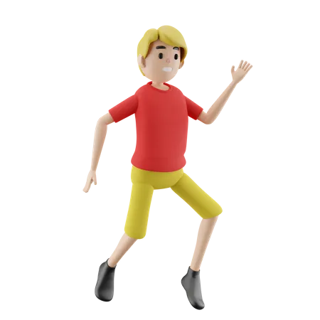 Hombre corriendo  3D Illustration