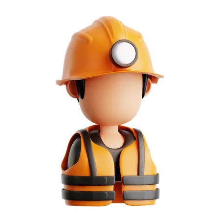Hombre de la construcción  3D Icon