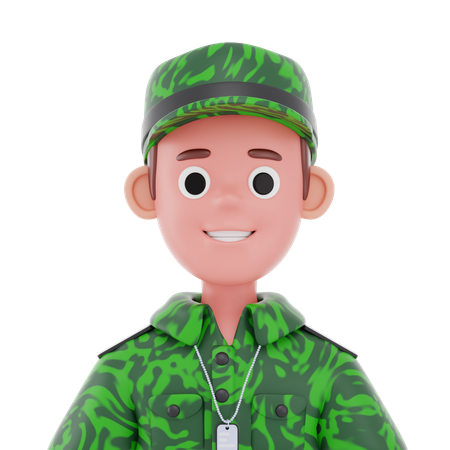 Hombre del ejército  3D Icon