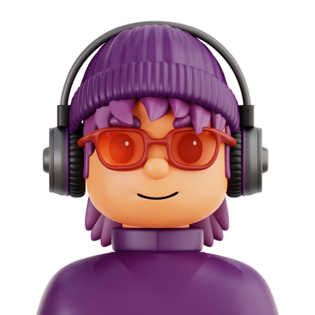Hombre dj  3D Icon