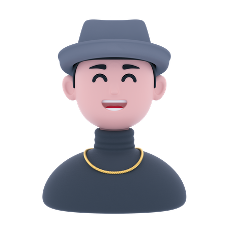 Hombre elegante  3D Icon