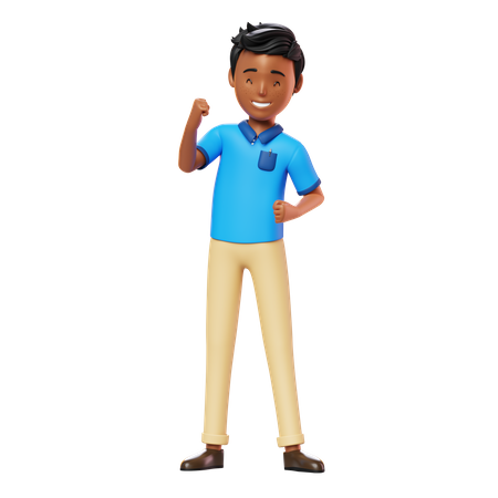 Hombre feliz  3D Icon