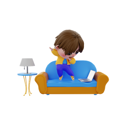 Hombre feliz  3D Icon