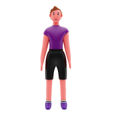 Hombre fitness  3D Illustration