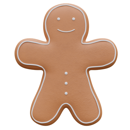 Hombre de galletas de jengibre  3D Icon