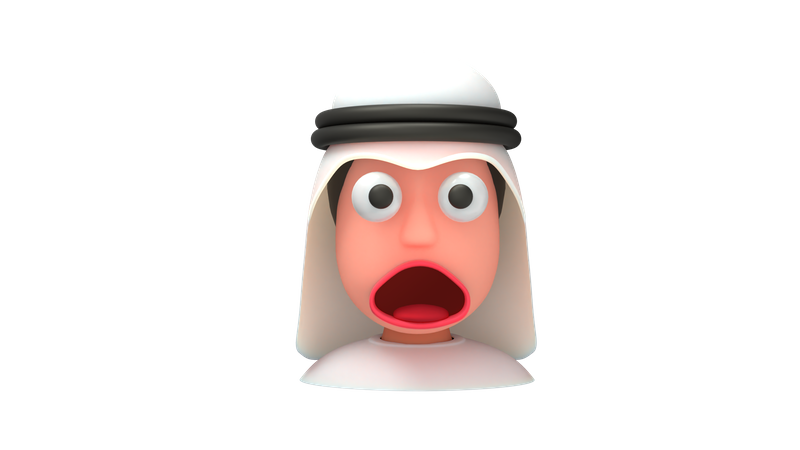 Hombre impactante del emirato  3D Icon