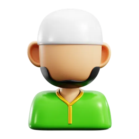 Hombre islámico  3D Icon