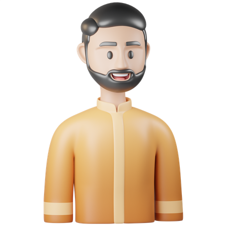 Hombre islámico  3D Icon