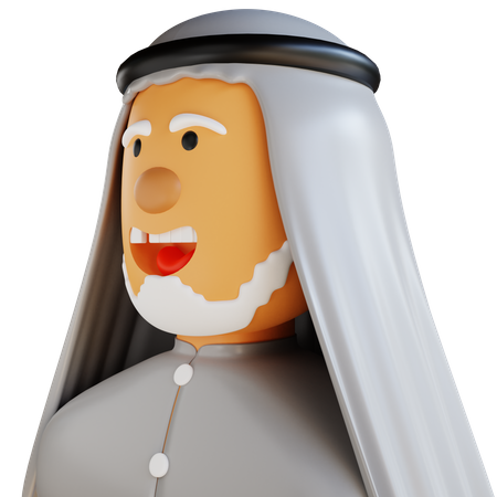 Hombre islámico  3D Icon