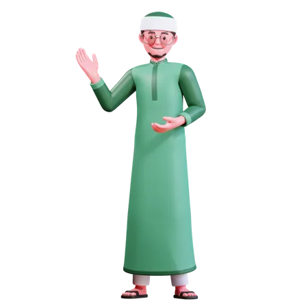 Hombre islámico  3D Illustration