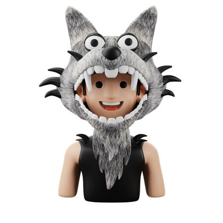 Hombre-lobo  3D Icon