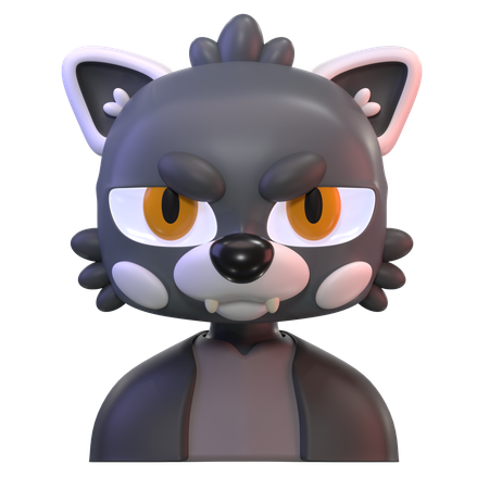 Hombre-lobo  3D Icon