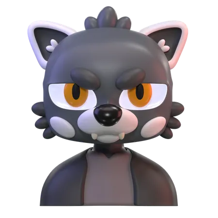 Hombre-lobo  3D Icon