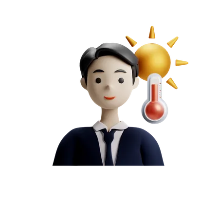 Meteorólogo masculino  3D Icon