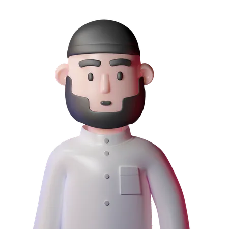 Hombre musulmán  3D Icon