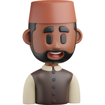 Hombre musulmán  3D Icon