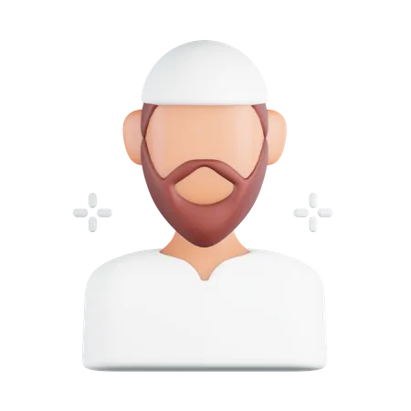 Hombre musulmán  3D Icon