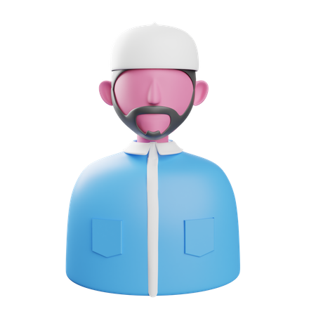 Hombre musulmán  3D Icon