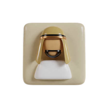 Hombre musulmán  3D Icon
