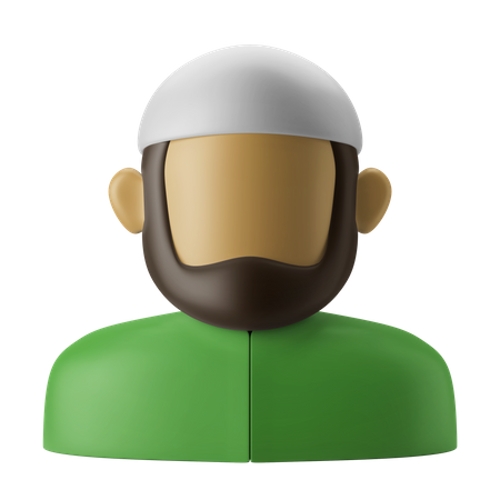 Hombre musulmán  3D Icon