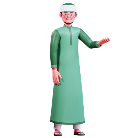 Hombre musulmán  3D Illustration
