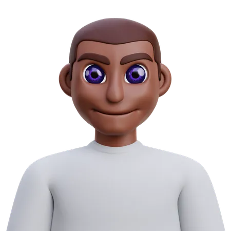 Hombre negro  3D Icon