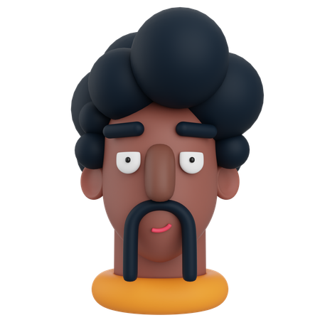 Hombre negro  3D Icon