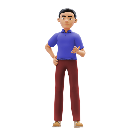 Hombre preguntando algo  3D Icon