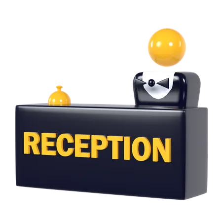 Recepcionista  3D Illustration