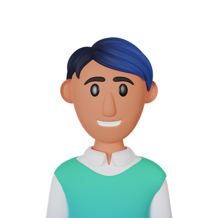 Hombre sonriente  3D Icon