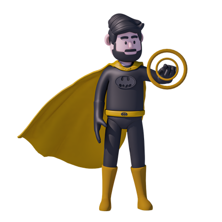 Hombre superhéroe  3D Icon