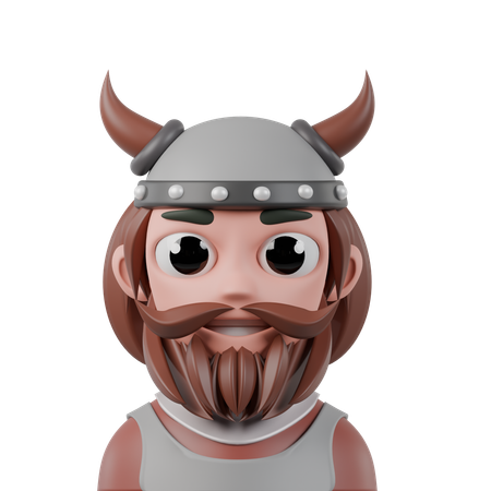 Hombre vikingo  3D Icon