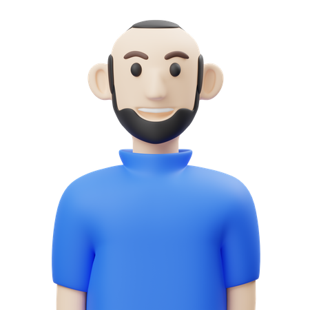 Hombres barbudos  3D Icon