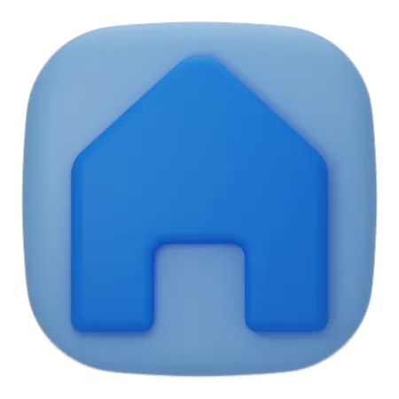 Home 3 D User Interface 3D Icon