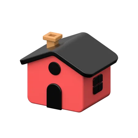 Home 3 D Icon Symbolizes Shelter And Comfort Featuring A Three Dimensional Representation Of A House In A Dynamic And Inviting Design 3D Icon