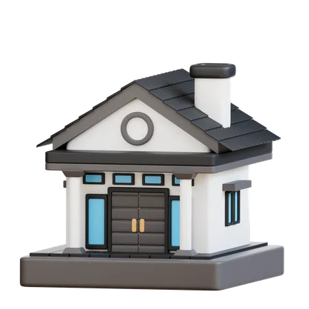 3 D House Illustration 3D Icon