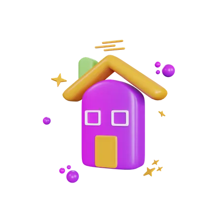 3 D Rendering Ui Home Icon Object 3D Illustration