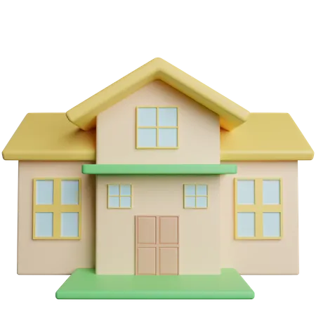 Building Home Place 3D Illustration