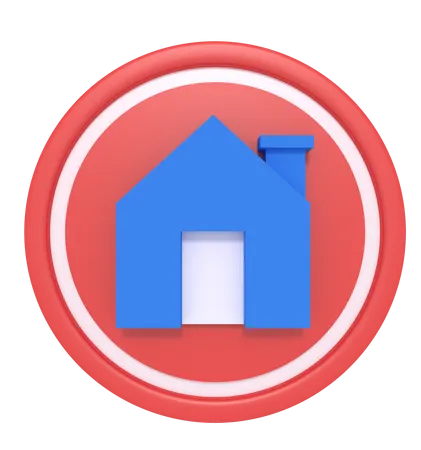 3 D Rendering Of Home Icon 3D Illustration