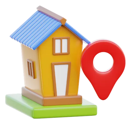 Home Address 3 D Icon Which Can Be Used For Various Purposes Such As Websites Mobile Apps Presentation And Others 3D Icon