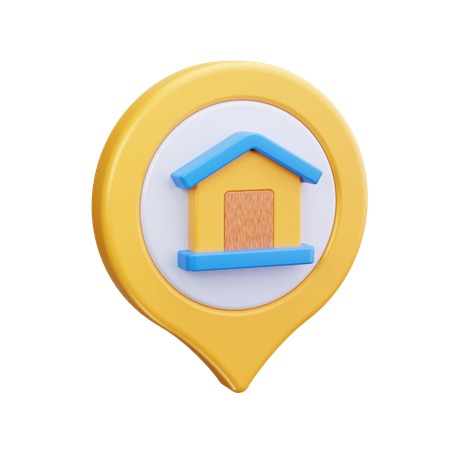 Home Address  3D Icon