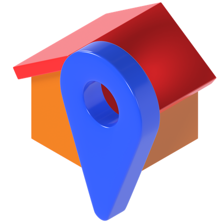 Home Address  3D Icon
