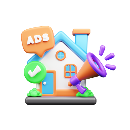 Home Ads  3D Icon